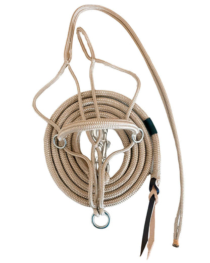 Knotless Sidepull Halter with Noseband Overlay + Lead Set